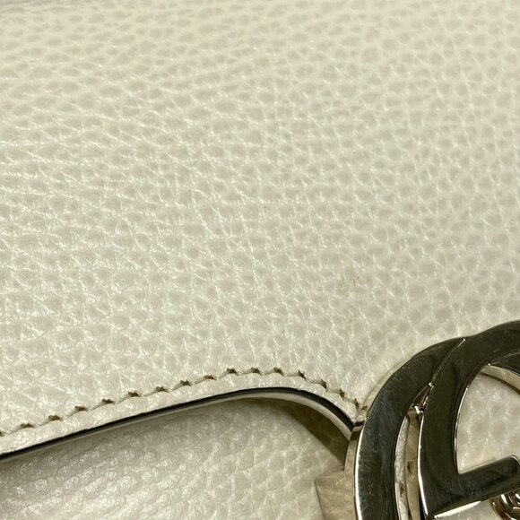 GUCCI Interlocking G Cream Leather - Shoulder Bag 884-080325 - Picture 10 of 14